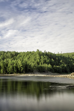Ljungan River in Sweden
