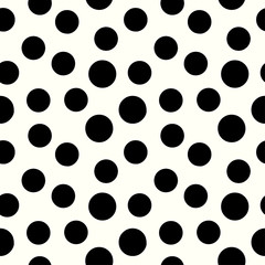  Polka Dots seamless pattern.Textile ink brush strokes texture in Pop Art style.