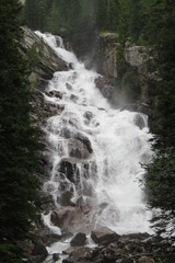Mountain waterfall by Jenny Lake