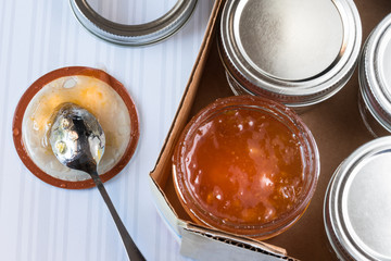 Homemade Jelly in a Canning Jar