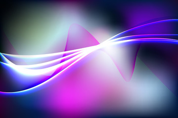 abstract light wavy line vector background