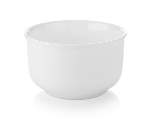 white bowl isolated on white background