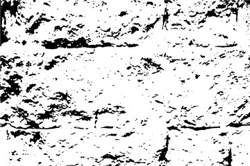 Distressed texture with stone bricks. Obsolete concrete wall.