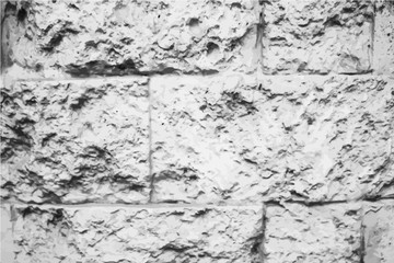 Distressed texture of brick wall closeup. Ancient stone wall.