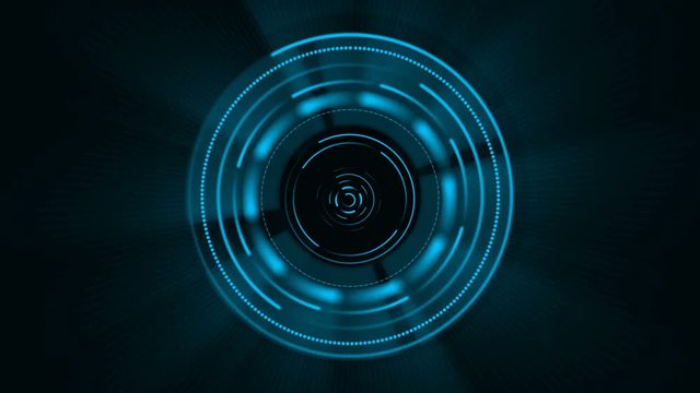 Futuristic interface design. HUD-technology for overlaying video and creating games. blue hologram