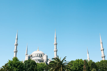 The world-famous Blue Mosque in Istanbul is also called Sultanahmet. Turkey.