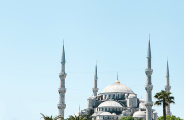 The world-famous Blue Mosque in Istanbul is also called Sultanahmet. Turkey.
