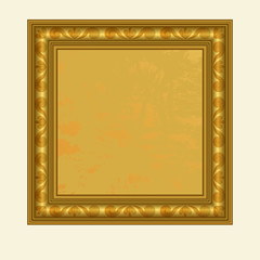 Vector golden square frame