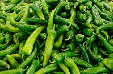 Fresh green peppers