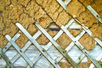 Ruins. Old destroyed dilapidated abandoned building.