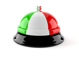 Fototapeta premium Hotel bell in italian flag