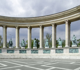 Obraz premium Heroes square in Budapest
