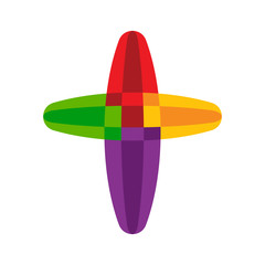 colorful cross