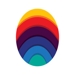 Obraz premium colorful oval icons