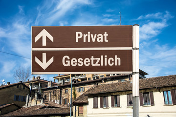 Obraz premium Schild 230 - Privat