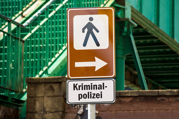 Schild 224 - Kriminalpolizei