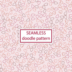 Vector seamless pattern. Hand drawn,doodle,ink, grunge background. Simple design template.