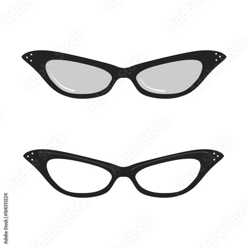Download "Elegant woman glasses vector" Stock image and royalty ...
