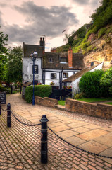Old architecture in Nottingham, England..