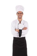 Smiling young chef