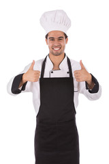 Smiling young chef