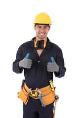 Smiling young worker