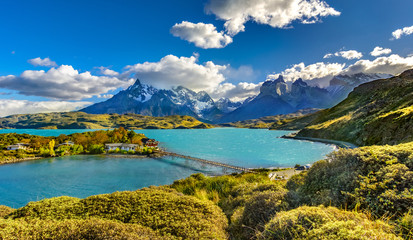 Fototapeta na wymiar Torres del Paine National Park, Patagonia, Chile