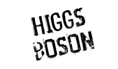 Higgs Boson rubber stamp. Grunge design with dust scratches. Effects can be easily removed for a clean, crisp look. Color is easily changed.