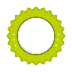 seal stamp icon over white background colorful design vector illustration