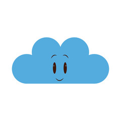 kawaii cloud weather climate meteorology icon