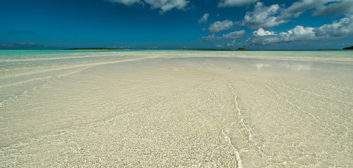 Fototapeta na wymiar Lagoon in Exuma, Bahamas