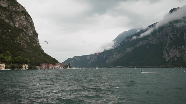 Kitesurfing On Lake Como
