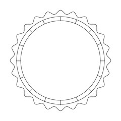 seal stamp icon over white background vector illustration