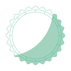 seal stamp icon over white background vector illustration