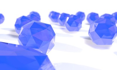 Background of Crystal balls, 3d