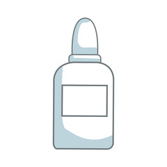 glue bottle utensil school tool icon