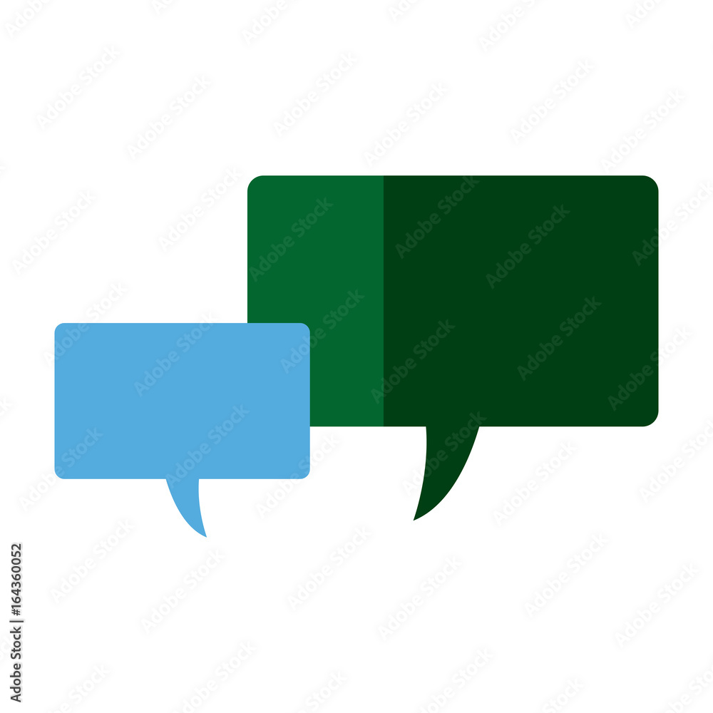 Aufkleber speech bubbles message communication dialog