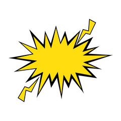 retro burst icon over white background pop art concept vector illustration