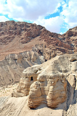 Qumran Caves in the Desert, Israel