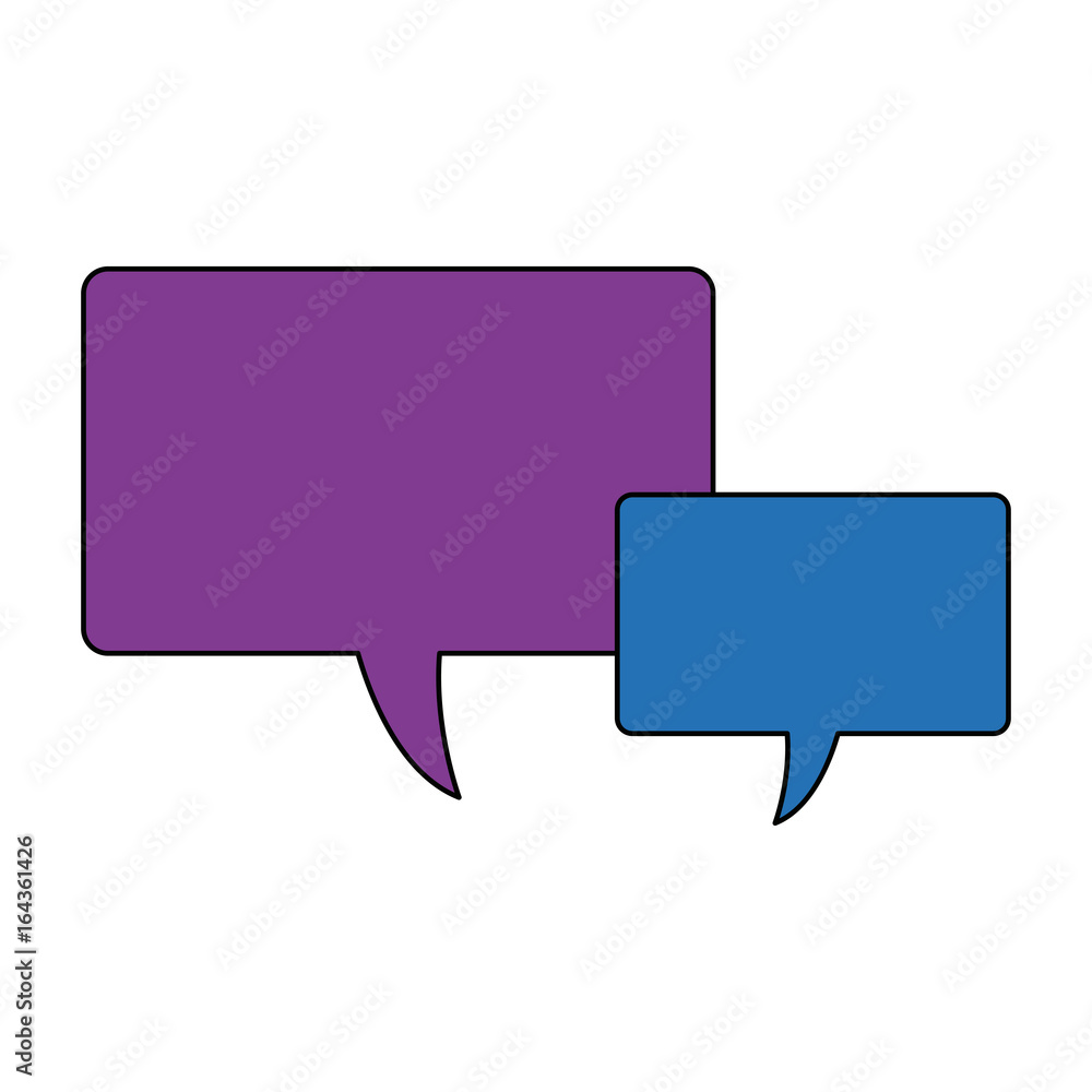 Aufkleber speech bubbles message communication dialog