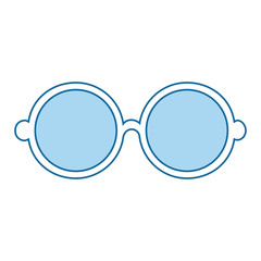 glasses accessory icon over white background vector illustration