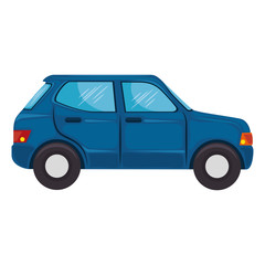 car icon over white background colorful design vector illustration