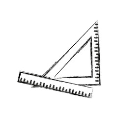 ruler and triangle supply measure geometry elements