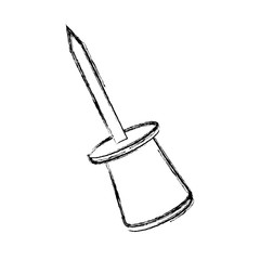 push pin object school element icon