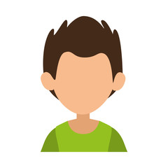 avatar man icon over white background colorful design  vector illustration