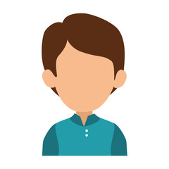 avatar man icon over white background colorful design  vector illustration