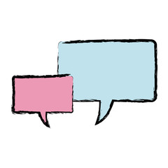 speech bubbles message communication dialog