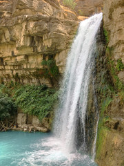 Fototapeta na wymiar Waterfall of Gali Ali beg in Erbil, Iraqi Kurdistan region
