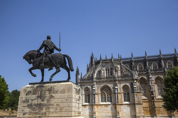 Batalha monastery, in Batahla, Portugal