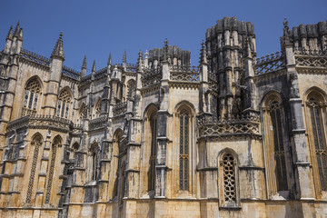 Batalha monastery, in Batahla, Portugal